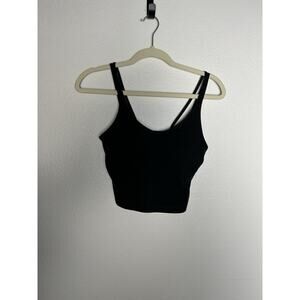 Vuori Tank Top Black Crop Athletic Bra Tank Size Small ESTIMATED